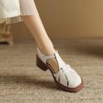 Handcrafted Genuine Leather Women's Shoes – Elegant Luxury Craftsmanship(E6haodianW1601)