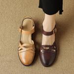 Luxurious Handmade Leather Women's Shoes: Craftsmanship, Quality, Elegance(E6haodianD622)
