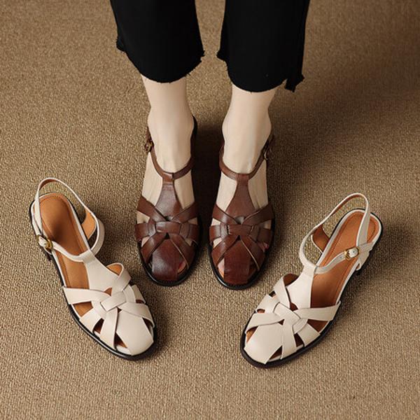 Handcrafted Genuine Leather Women's Shoes: Elegance Redefined(E6haodianYL993)