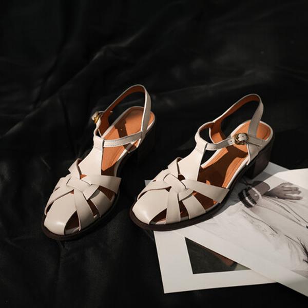 Handcrafted Genuine Leather Women's Shoes: Elegance Redefined(E6haodian993-1)