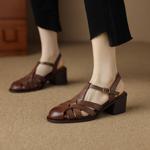 Elegant Handcrafted Genuine Leather Women's Shoes - Exquisite Quality & Luxury Craftsmanship(E6haodian995-3)