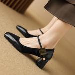 Elegant Handcrafted Leather Women’s Shoes with Luxury Craftsmanship(E6haodianAS1019)