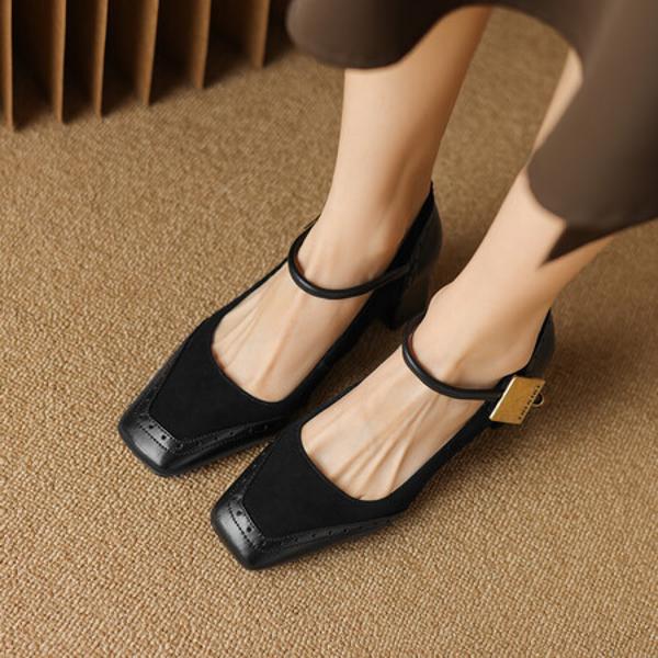 Elegant Handcrafted Leather Women’s Shoes with Luxury Craftsmanship(E6haodianAS1019)