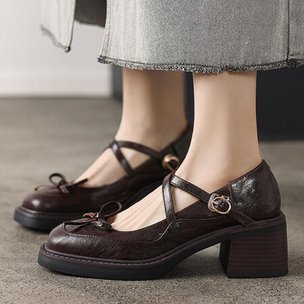 Elegance in Handcrafted Leather Women's Shoes(E6haodianW100-1)