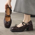 Elegance in Handcrafted Leather Women's Shoes(E6haodianW100-1)