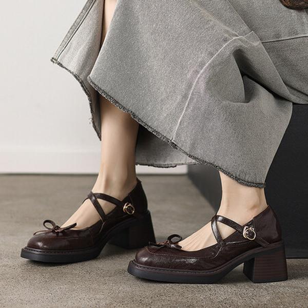 Elegance in Handcrafted Leather Women's Shoes(E6haodianW100-1)