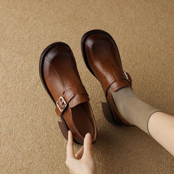 Handcrafted Luxury Leather Women's Shoes: Elegance in Every Detail(E6haodianA5602-3)