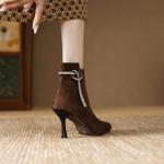 Handcrafted Luxury Genuine Leather Women's Shoes: Elegant Craftsmanship & Quality(E6haodianAS3305-1)