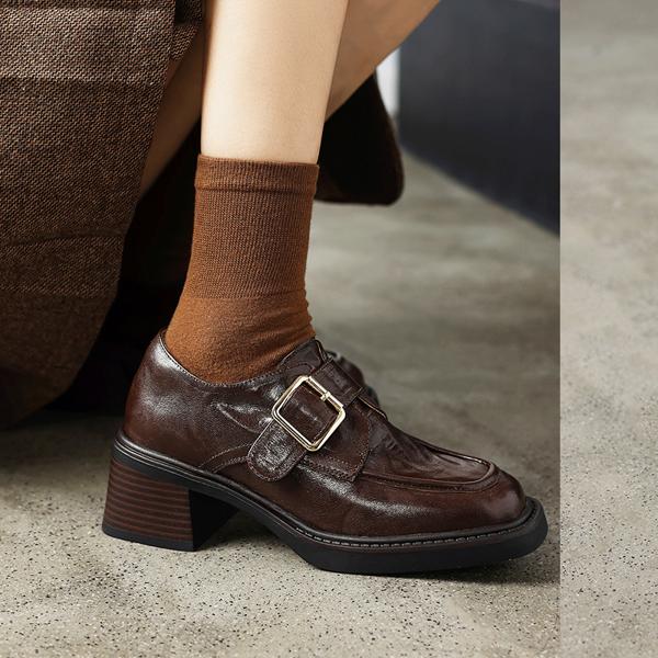 Handcrafted Luxury Leather Women's Shoes for Elegant Style(E6haodianYW101)