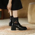 Luxurious Handmade Genuine Leather Women's Shoes with Superior Craftsmanship(E6haodianA5570-1)