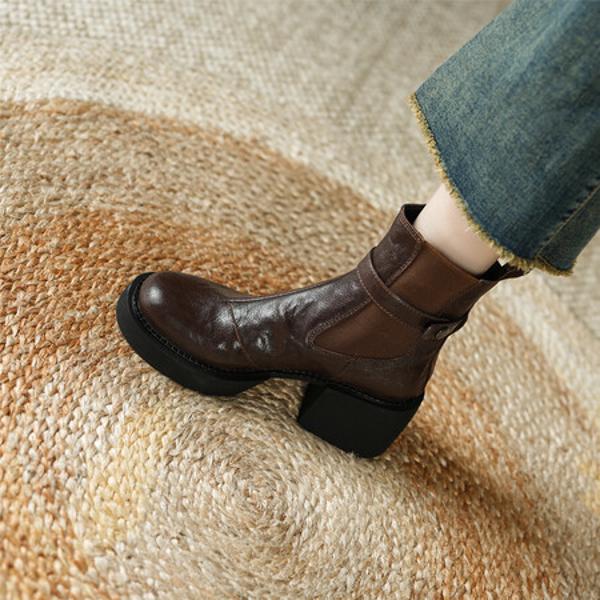 Luxury Handcrafted Leather Women's Shoes: Elegant Craftsmanship with Exquisite Quality(E6haodianS5570-3)