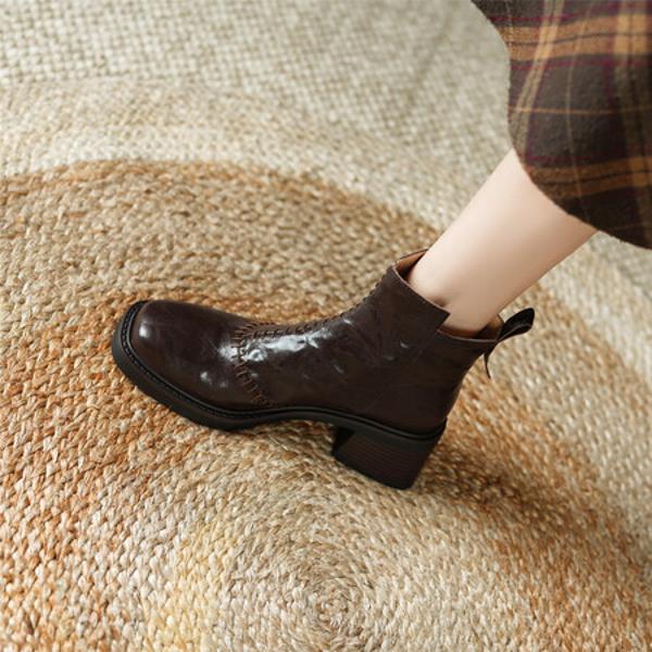 Exquisite Handmade Leather Women's Shoes: Luxury and Elegance(E6haodianA201-2)