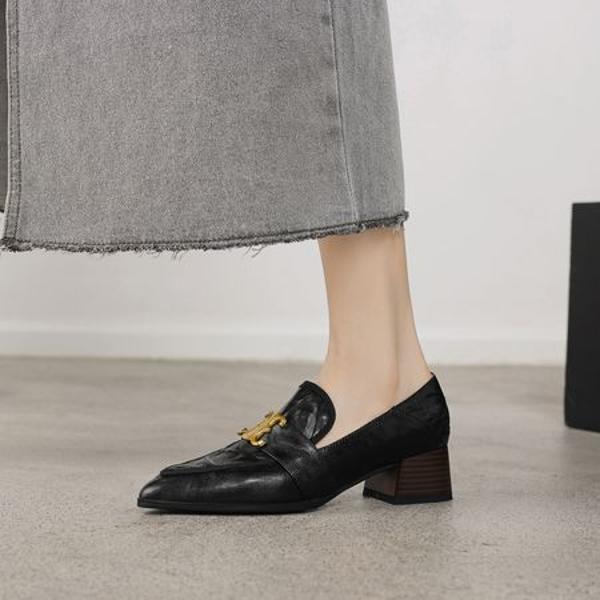 Handcrafted Leather Women's Shoes: Elegance in Every Stitch(E6haodianY002-3)