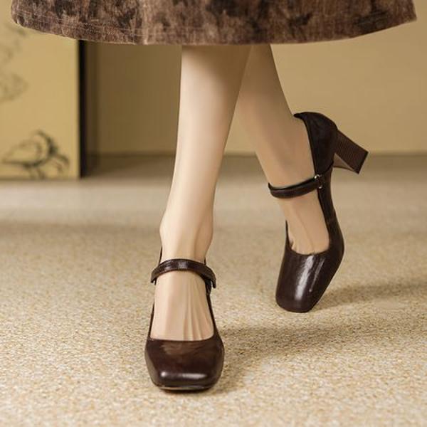 Elegant Handcrafted Leather Women's Shoes: A Blend of Luxury and Artistry(E6haodianA1010-1)