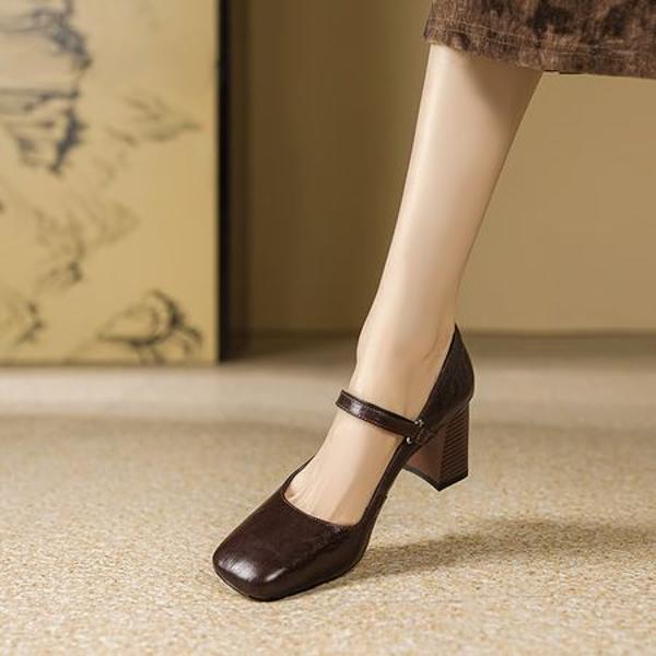 Elegant Handcrafted Leather Women's Shoes: A Blend of Luxury and Artistry(E6haodianA1010-1)