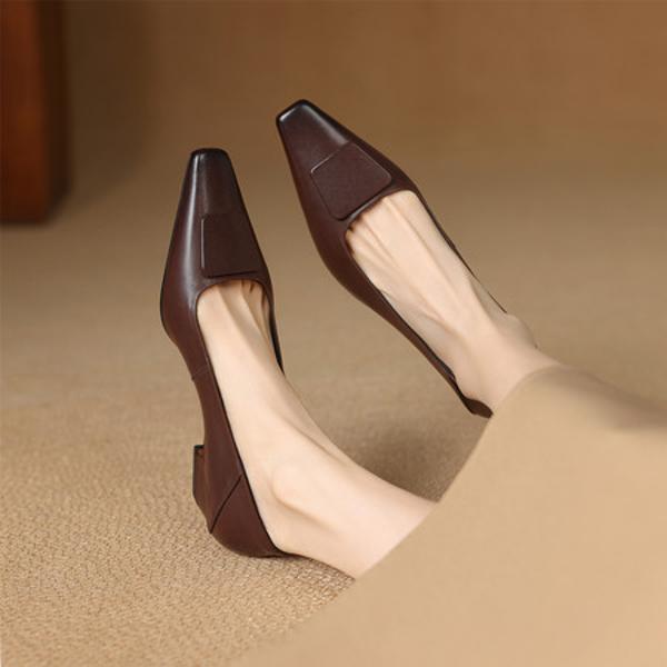 Handcrafted Genuine Leather Women's Shoes: Luxury, Elegance, and Quality.(E6haodianD525-1)
