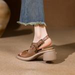 Handcrafted Luxury Leather Women's Shoes: Elegant Craftsmanship & Quality(E6haodianC233)