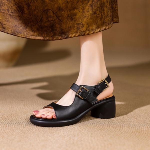 Handcrafted Luxury Leather Women's Shoes: Elegant Craftsmanship & Quality(E6haodianC233)
