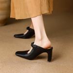 Handcrafted Luxury Leather Women's Shoes: Elegant Craftsmanship(E6haodian107-2)