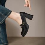 Handcrafted Luxury Leather Women's Shoes: Elegance in Every Stitch(E6haodianAX606-6)