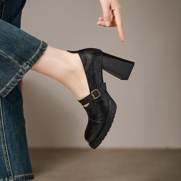 Handcrafted Luxury Leather Women's Shoes: Elegance in Every Stitch(E6haodianAX606-6)