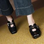 Exquisite Handcrafted Leather Women's Shoes: A Touch of Luxury and Elegance(E6haodianS310)