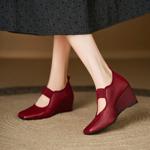 Elegant Handmade Leather Women's Shoes of Luxury Quality(E6haodianS313)