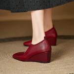 Elegant Handmade Leather Women's Shoes of Luxury Quality(E6haodianS313)