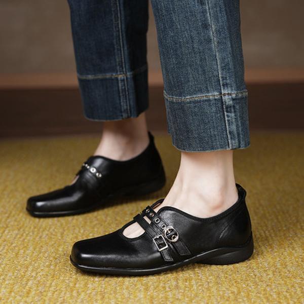 Exquisite Handcrafted Leather Women's Shoes: Luxurious Elegance(E6haodianS310-1-1)