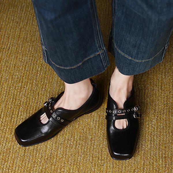 Exquisite Handcrafted Leather Women's Shoes: Luxurious Elegance(E6haodianS310-1-1)