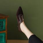 Luxurious Handcrafted Leather Women's Shoes: Exquisite Quality & Craftsmanship(Easn20181056)