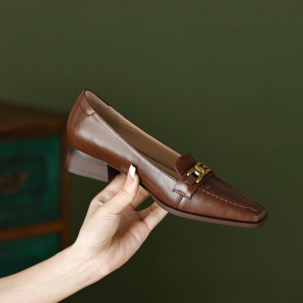 Elegant Handmade Leather Women’s Shoes - Luxe Craftsmanship(Easn20181071)