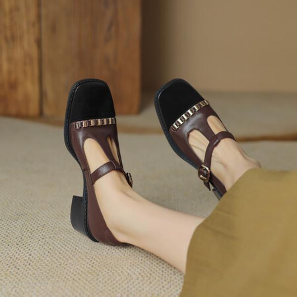 Elegance Redefined: Handcrafted Genuine Leather Women's Shoes(Easn20181221)