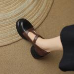 Exquisite Handmade Leather Women's Shoes: Elegance in Every Stitch(Easn20181273)