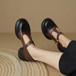 Exquisite Handmade Leather Women's Shoes: Elegance in Every Stitch(Easn20181273)