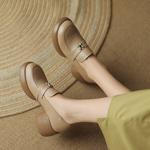 Handcrafted Luxury Genuine Leather Women's Shoes - Elegant Artistry & Quality(Easn20181275)