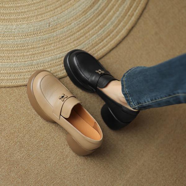 Handcrafted Luxury Genuine Leather Women's Shoes - Elegant Artistry & Quality(Easn20181275)