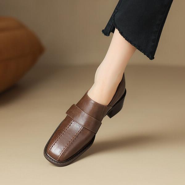 Handcrafted Luxury Leather Women’s Shoes with Exquisite Craftsmanship(Easn20181370)