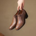 Handcrafted Leather Women's Shoes: Luxury, Elegance & Superior Quality(Easn20181379)