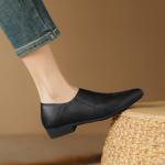 Exquisite Handcrafted Leather Shoes for Elegant Women(Easn20181392)