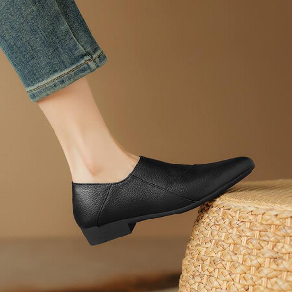 Exquisite Handcrafted Leather Shoes for Elegant Women(Easn20181392)