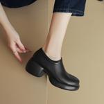 Elegant Handcrafted Leather Women's Shoes: Luxury Quality and Craftsmanship(Easn20181506)