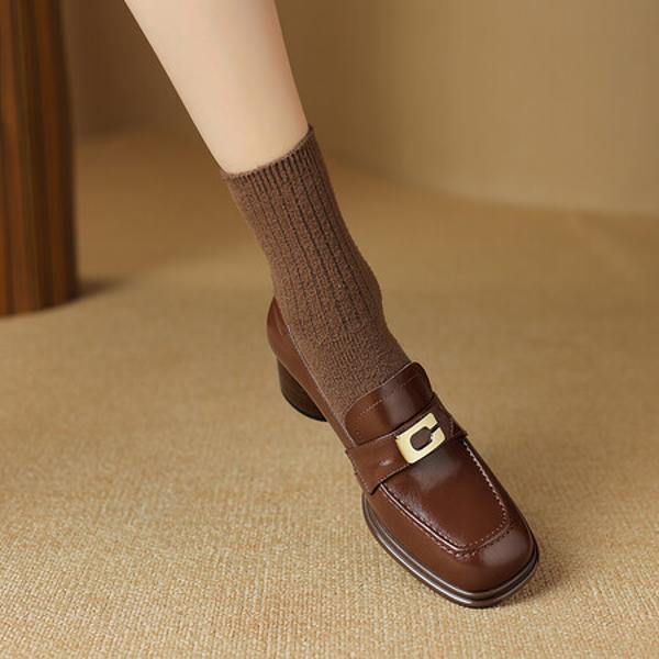 Elegant Handmade Leather Women's Shoes: Artisanal Luxury(Easn20181523)