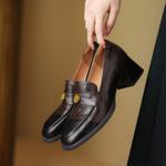 Exquisite Handmade Leather Women's Shoes: Luxury Craftsmanship and Elegance(Easn20181552)