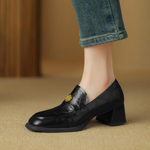 Exquisite Handmade Leather Women's Shoes: Luxury Craftsmanship and Elegance(Easn20181552)