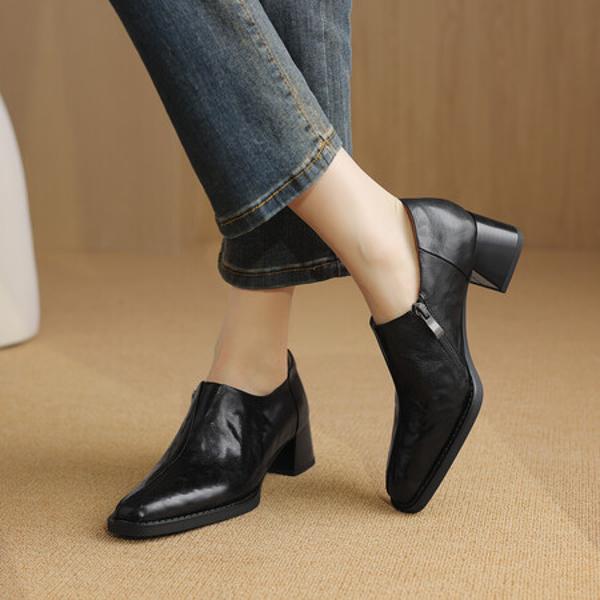 Handcrafted Luxurious Genuine Leather Women's Shoes for the Elegant You(Easn20181398)