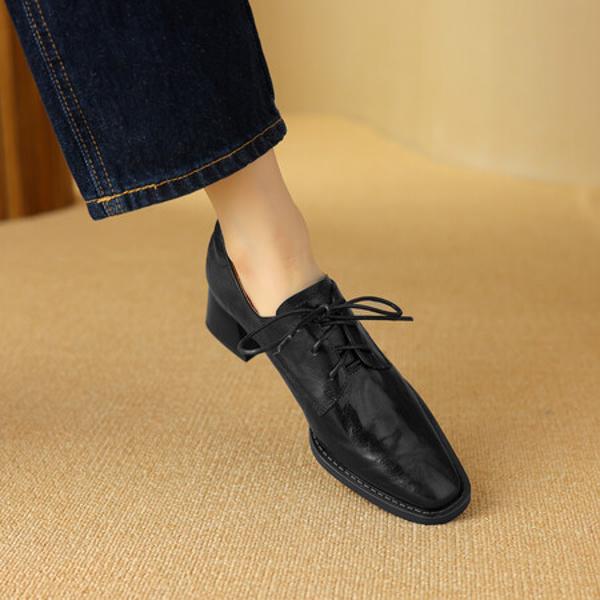 Luxurious Handcrafted Leather Women's Shoes with Exquisite Craftsmanship(Easn20181396)