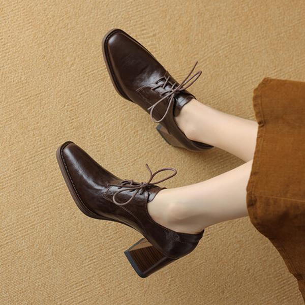 Exquisite Handcrafted Leather Women’s Shoes: Luxurious Elegance(Easn20181395)