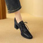 Exquisite Handcrafted Leather Women’s Shoes: Luxurious Elegance(Easn20181395)