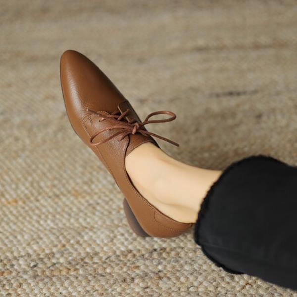 Exquisite Handcrafted Leather Women's Shoes: Timeless Elegance & Luxury(Easn20181558)